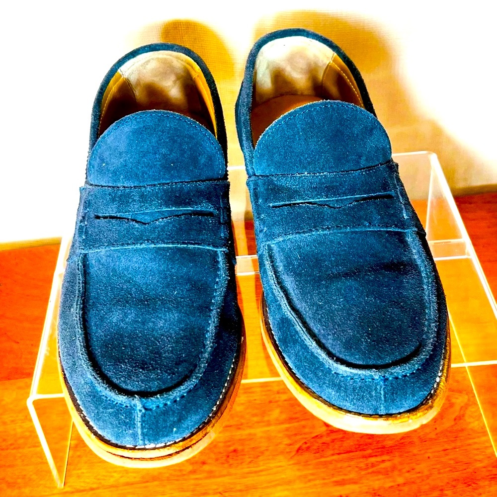 To Boot New York Adam Derrick men’s  blue suede shoes size 7,5